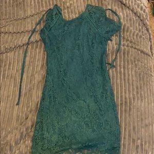 Turquoise women’s pencil dress